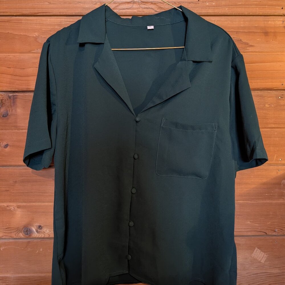 Dark Green Blouse